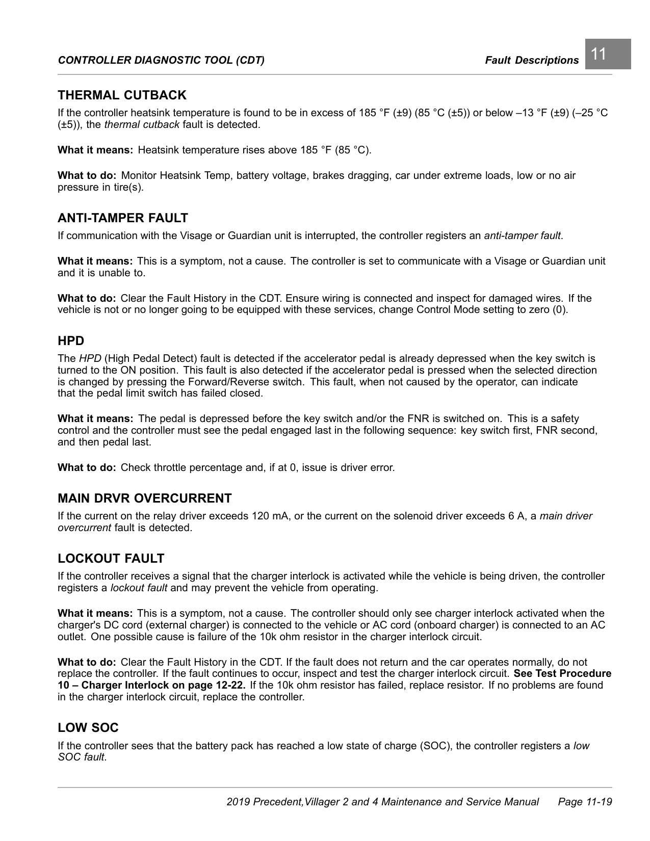 Club Car Precedent Villager 2 4 Golf Cart Service Manual | 2019-2023 - sample page 7