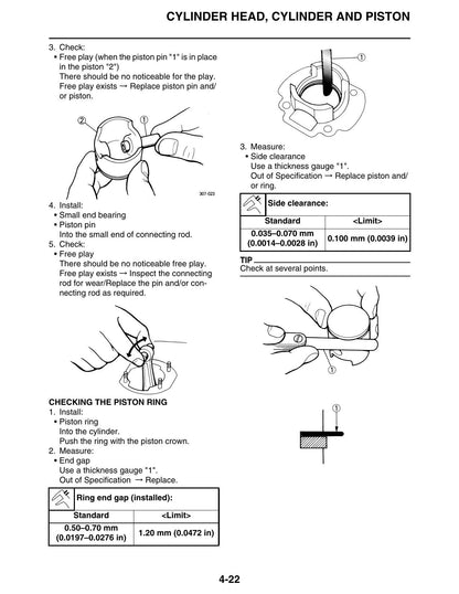 Yamaha YZ125 Motorcycle Service Manual | 2019-2023 - sample page 3