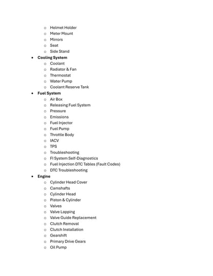 Honda CRF300L Rally Motorcycle Service Manual | 2021-2024 - sample page 7