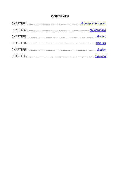 Linhai HY200X Z210 ATV Service Manual | 2022-2026 - sample page 3