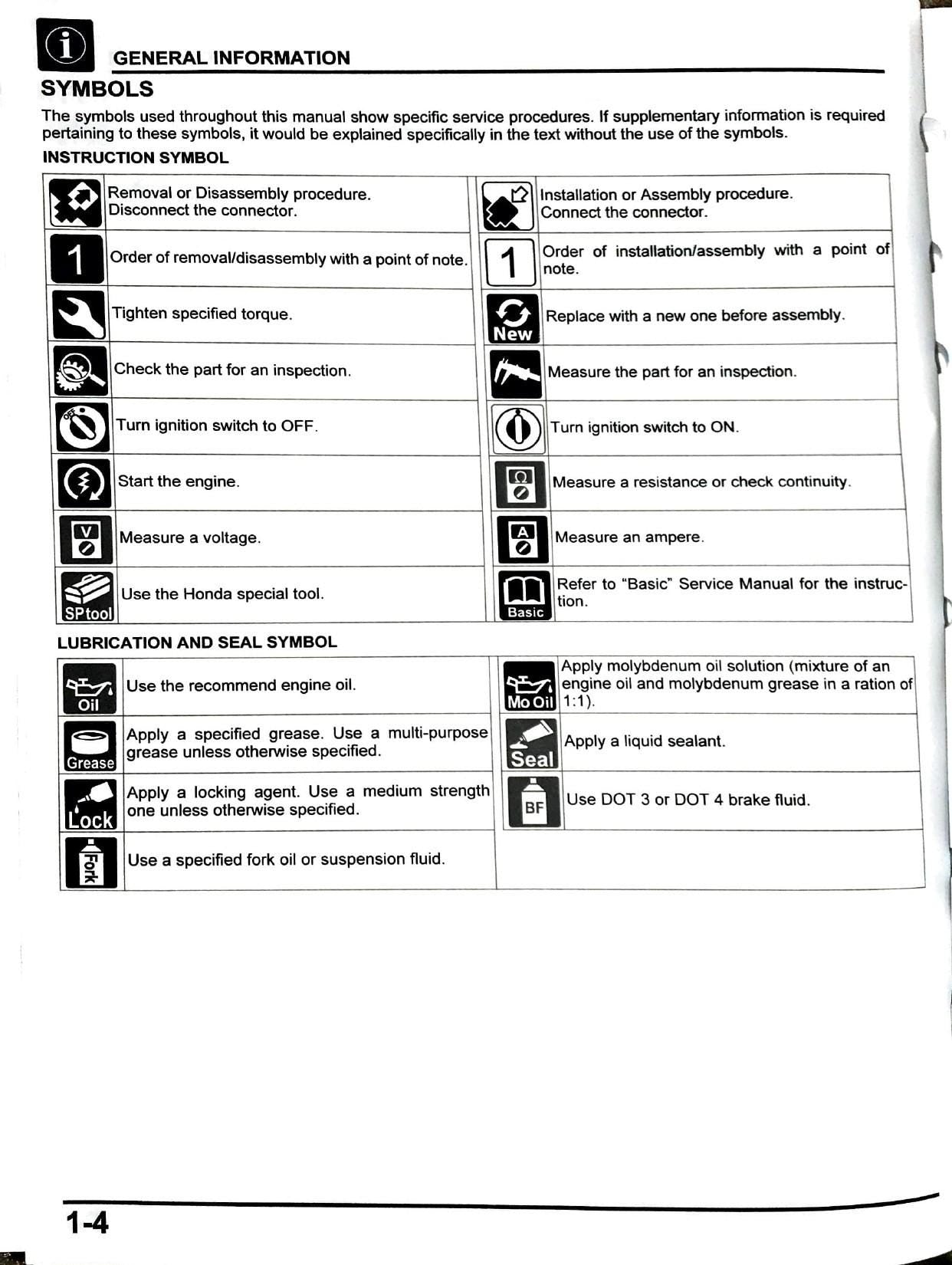 Honda Grom 125 Motorcycle Service Manual | 2022-2026 - sample page 9