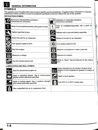 Honda Grom 125 Motorcycle Service Manual | 2022-2026 - sample page 9