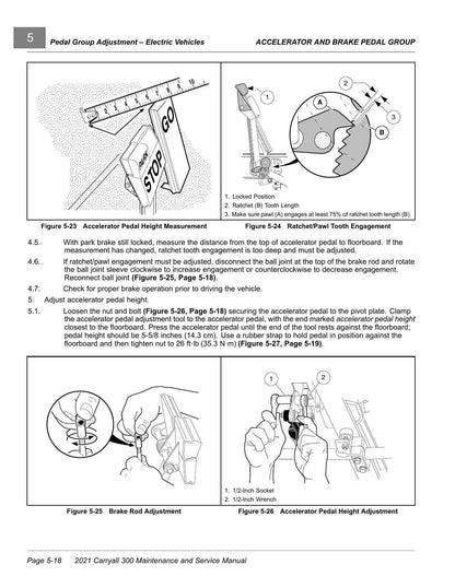 Club Car Carryall 300 Golf Cart Service Manual | 2021-2025 - sample page 2