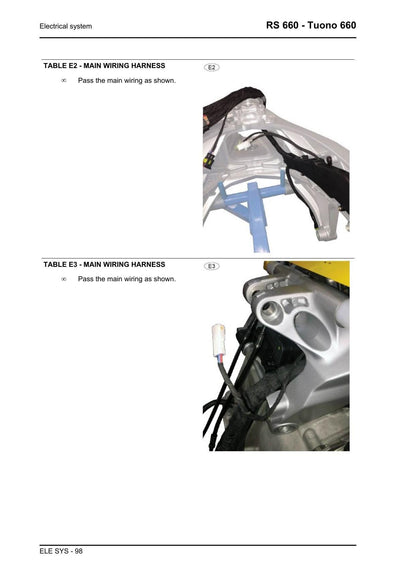Aprilia RS 660 Tuono 660 Motorcycle Service Manual | 2021-2025 - sample page 2