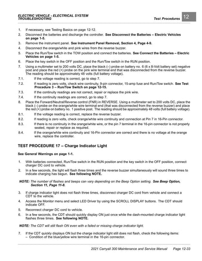 Club Car Carryall 300 Golf Cart Service Manual | 2021-2025 - sample page 8