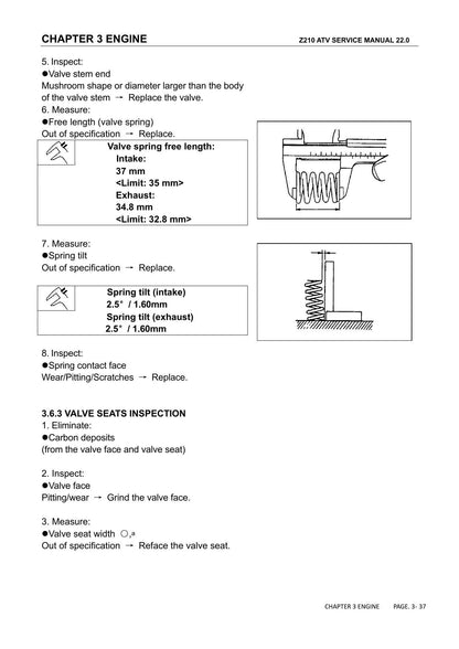 Linhai HY200X Z210 ATV Service Manual | 2022-2026 - sample page 8