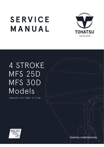 Tohatsu MFS25 MFS30 4 Stroke Outboard Service Manual | 2022-2026 - sample page 1