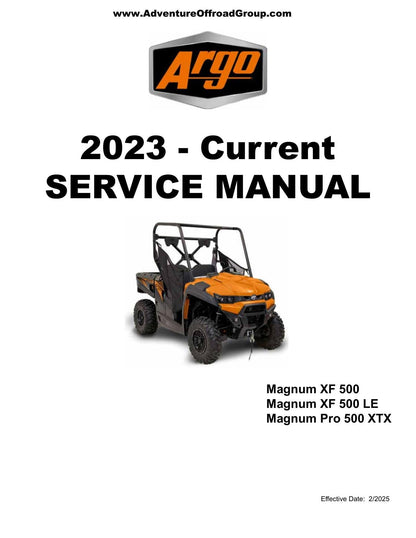 Argo Magnum XF 500 UTV Service Manual | 2023-2026 - sample page 1