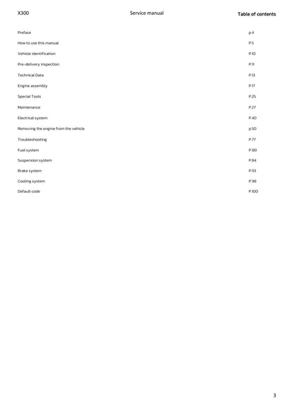 Lambretta X300 300cc Scooter Service Manual | 2023-2026 - sample page 8