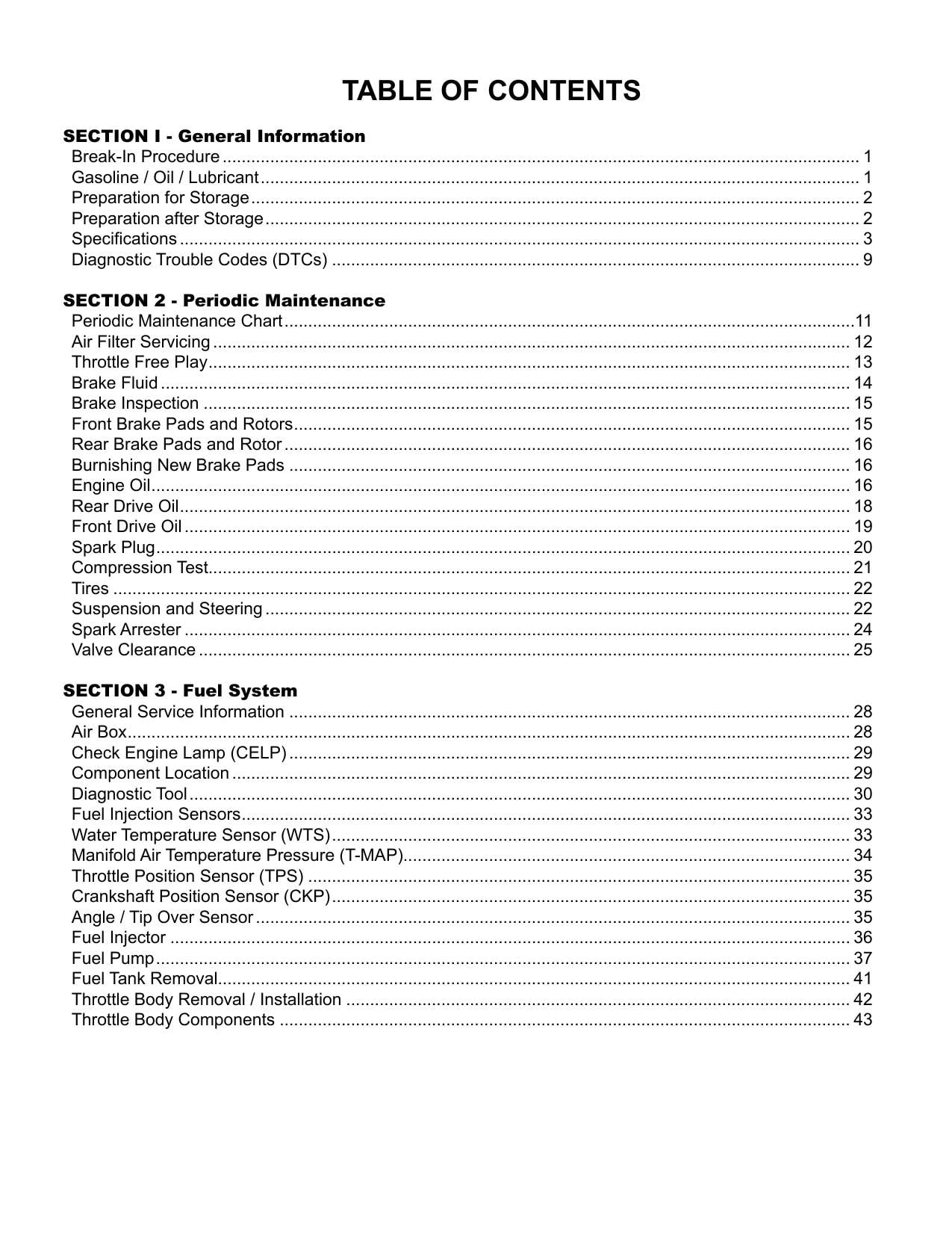 Argo Magnum XF 500 UTV Service Manual | 2023-2026 - sample page 7
