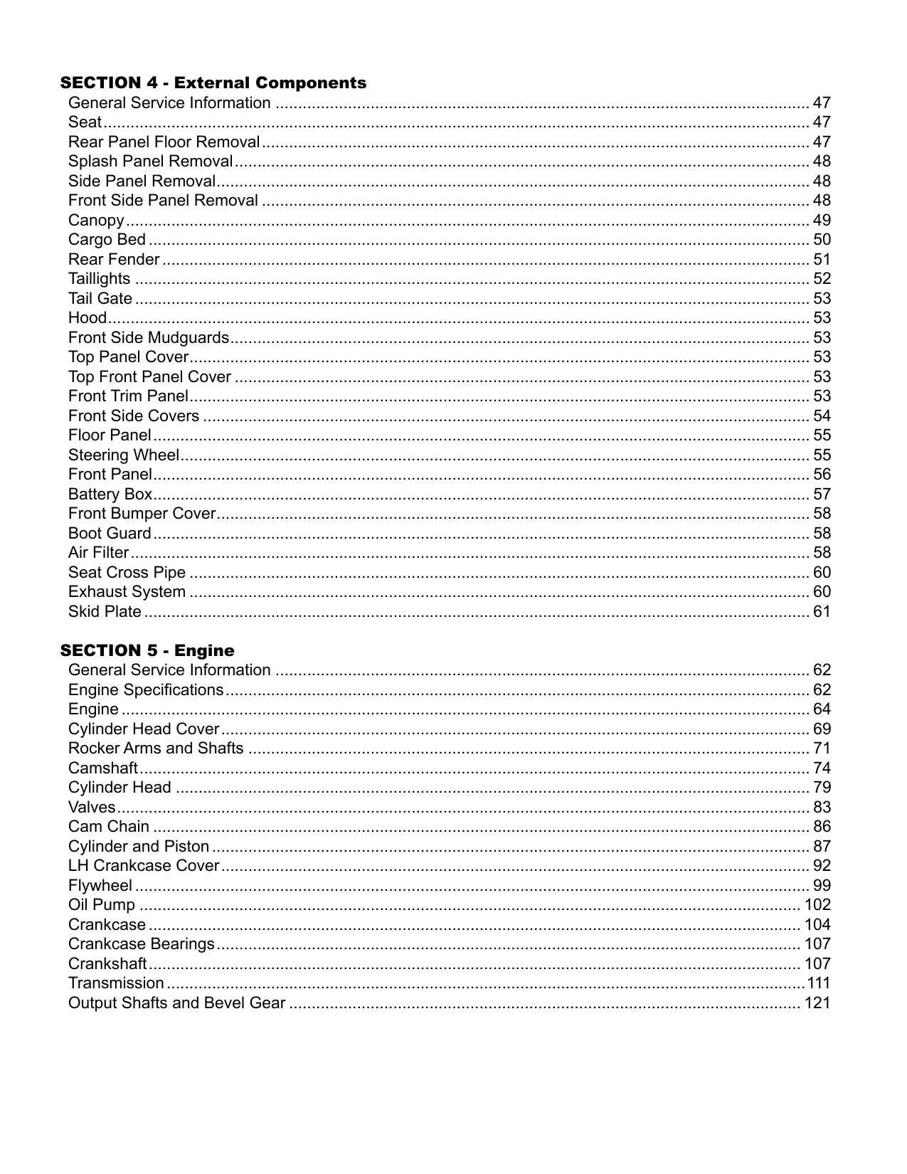 Argo Magnum XF 500 UTV Service Manual | 2023-2026 - sample page 8