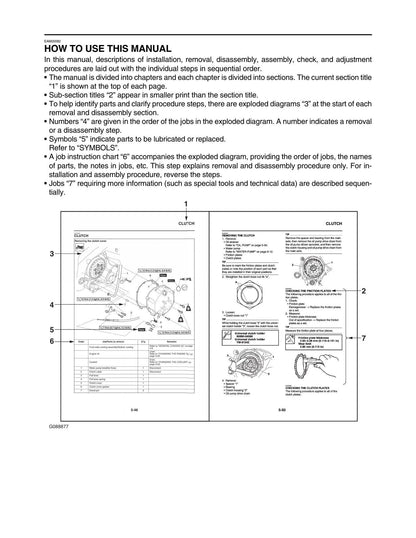 Yamaha YZ250 Motorcycle Service Manual | 2022-2026 - sample page 3