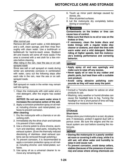 Yamaha YZ250 Motorcycle Service Manual | 2022-2026 - sample page 4
