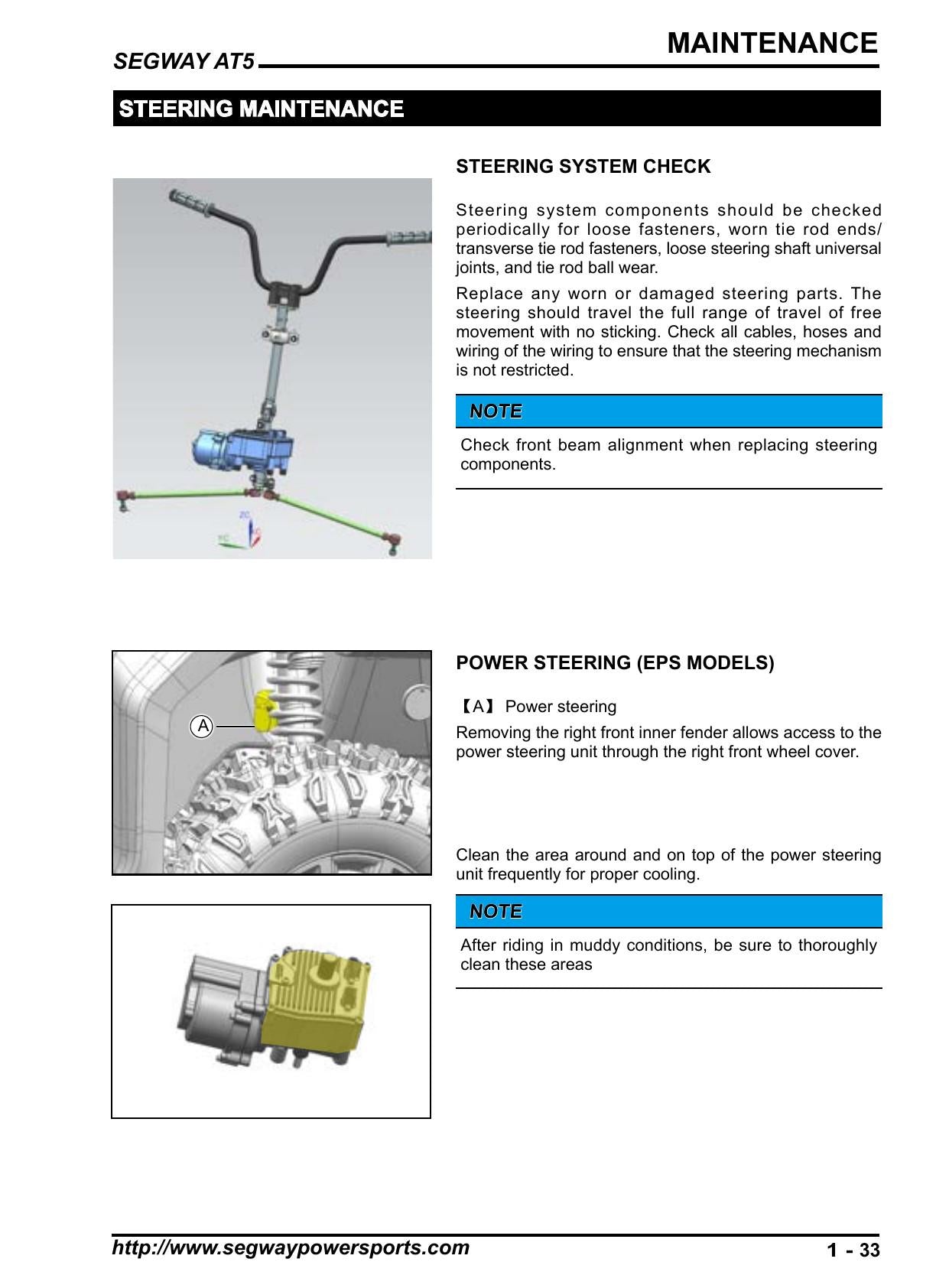 Segway AT5 450 ATV Service Manual | 2023-2026 - sample page 2