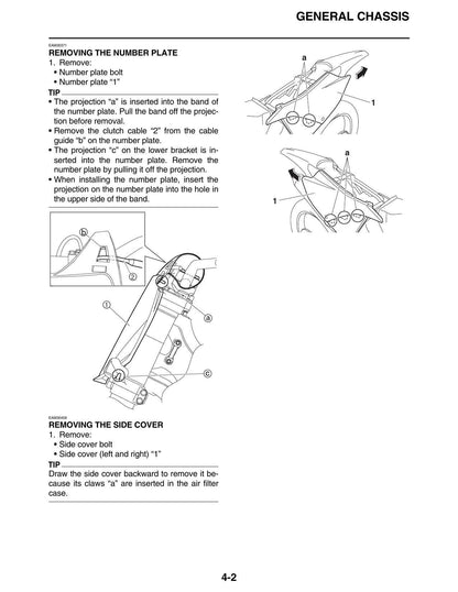 Yamaha YZ250 Motorcycle Service Manual | 2022-2026 - sample page 2