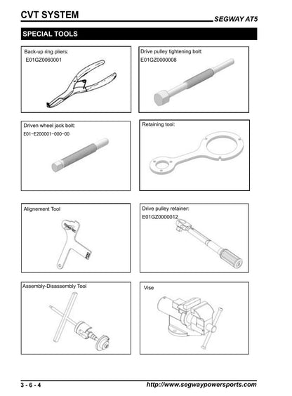Segway AT5 450 ATV Service Manual | 2023-2026 - sample page 5