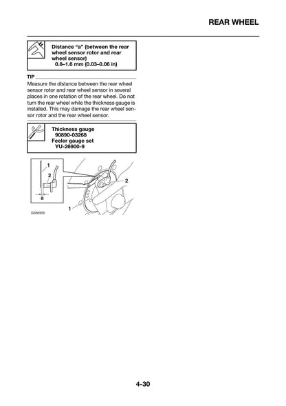 Yamaha Tenere 700 Motorcycle Service Manual | 2023-2026 - sample page 3
