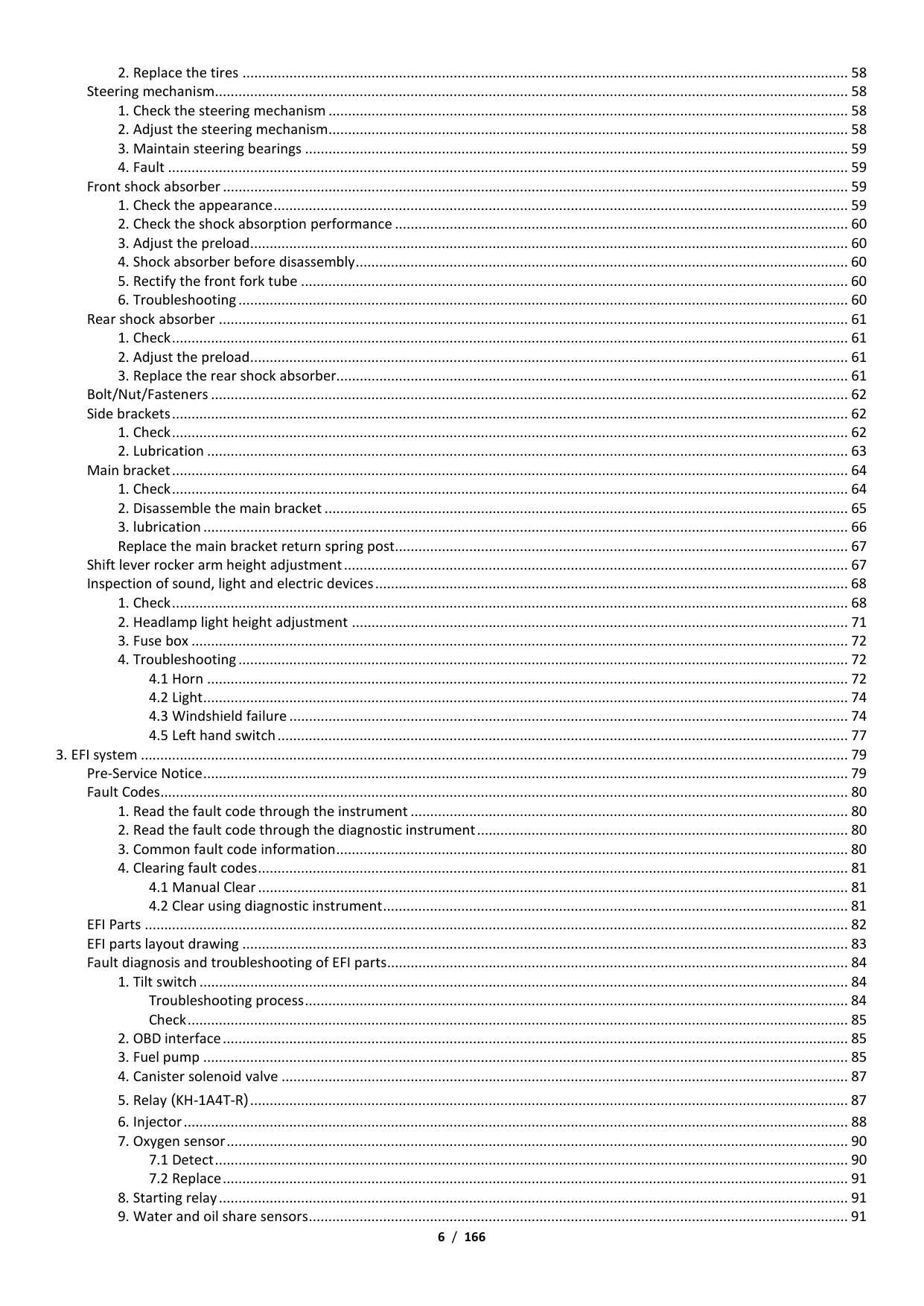 Zontes ZT703-F Adventure Motorcycle Service Manual | 2024-2026 - sample page 8