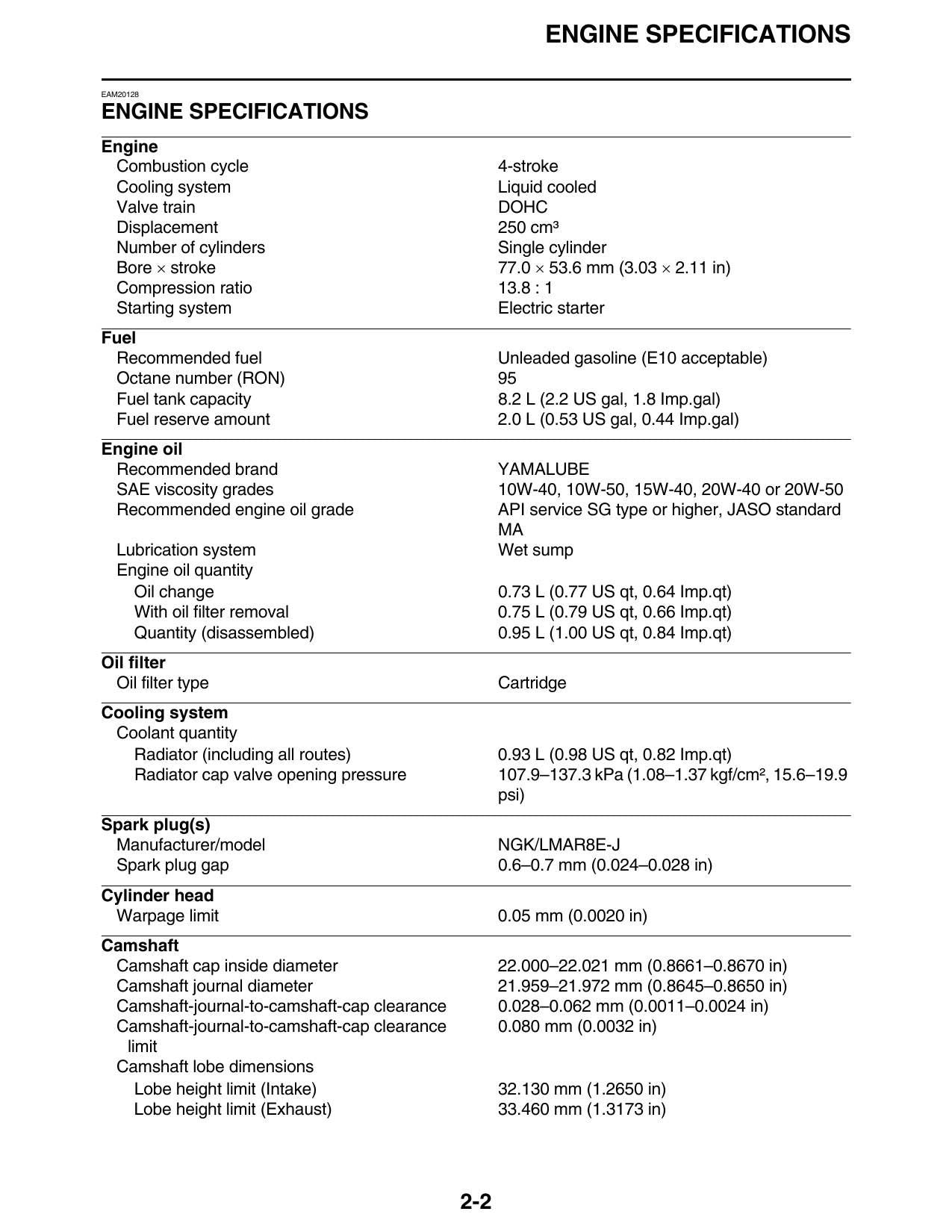 Yamaha YZ250FX Motorcycle Service Manual | 2023-2026 - sample page 7