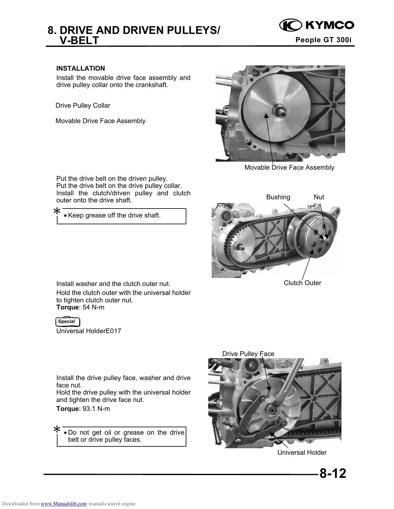 Kymco People GT 300I Scooter Service Manual | 2010-2014 - sample page 2
