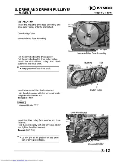 Kymco People GT 300I Scooter Service Manual | 2010-2014 - sample page 2