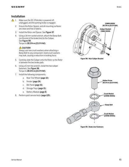 Segway SE-3 Patroller Personal Transporter Service Manual | 2015-2019 - sample page 2