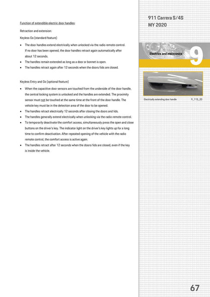 Porsche 911 Carrera S 4S Service Information Technik Car Service Manual | 2020-2024 - sample page 9