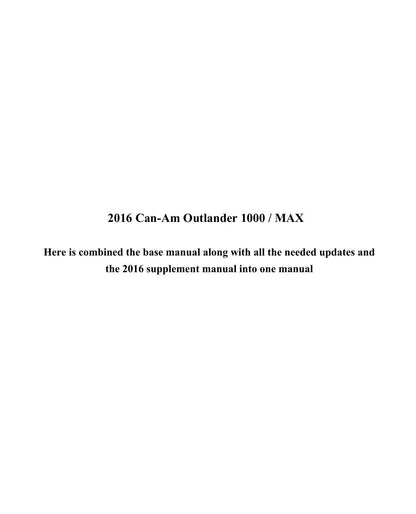 Can-Am Outlander 1000 MAX ATV Service Manual | 2016-2020 - sample page 9