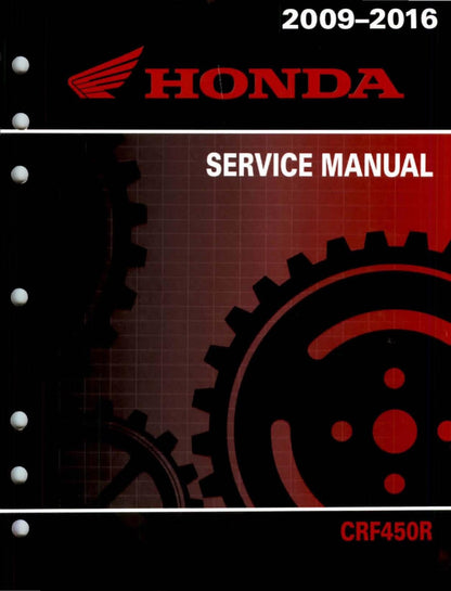 Honda CRF450R Motorcycle Service Manual | 2009-2016 - sample page 1