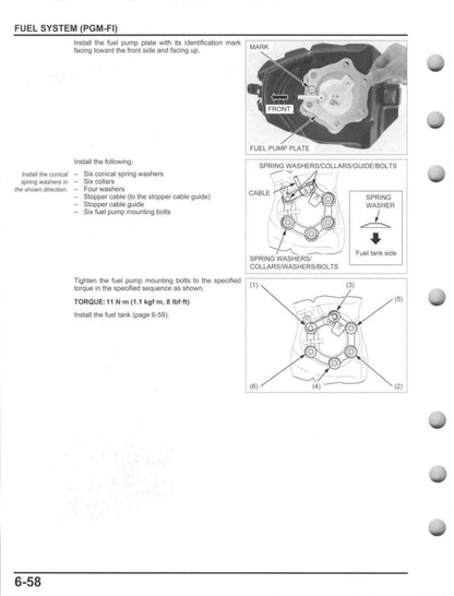 Honda CRF450R Motorcycle Service Manual | 2009-2016 - sample page 3