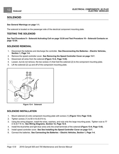 Club Car Carryall 500 700 Golf Cart Service Manual | 2016-2020 - sample page 3