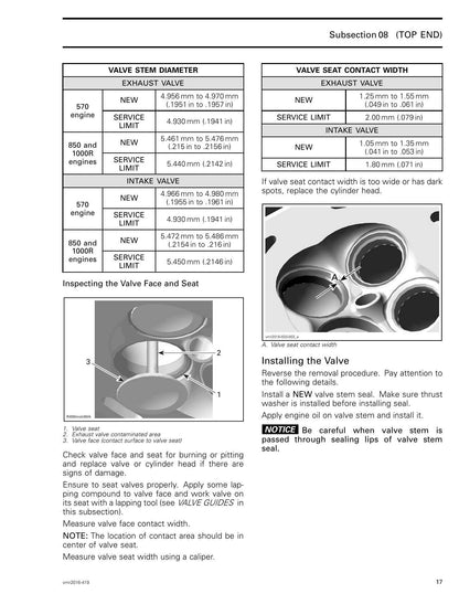 Can-Am Renegade 570 850 1000R ATV Service Manual | 2016-2020 - sample page 8