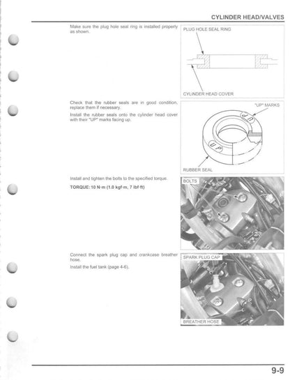 Honda CRF450R Motorcycle Service Manual | 2009-2016 - sample page 5