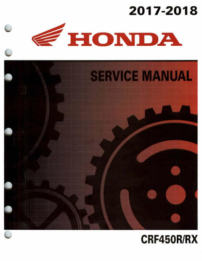 Honda CRF450R CRF450RX Motorcycle Service Manual | 2017-2018 - sample page 1