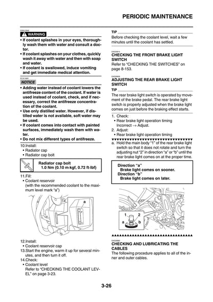 Yamaha XSR700 MTM690 Motorcycle Service Manual | 2016-2020 - sample page 2