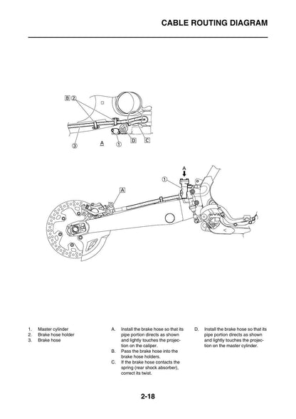 Yamaha YZ125 YZ125G2 Motorcycle Service Manual | 2016-2020 - sample page 2