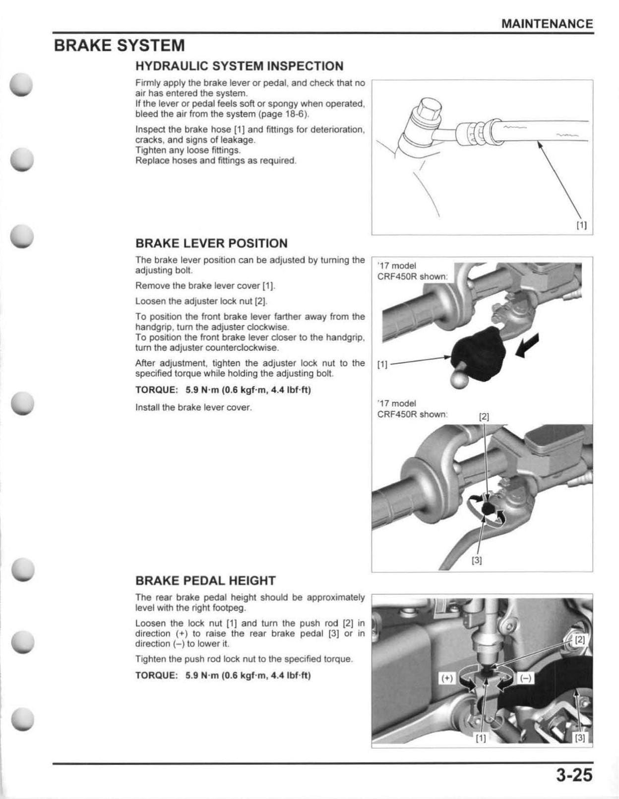Honda CRF450R CRF450RX Motorcycle Service Manual | 2017-2018 - sample page 2