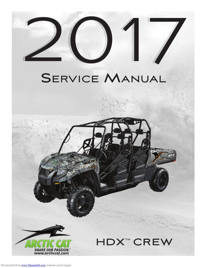 Arctic Cat HDX Crew UTV Service Manual | 2017-2021 - sample page 1