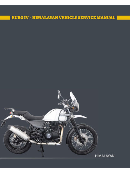 Royal Enfield Himalayan Euro IV Motorcycle Service Manual | 2017-2021 - sample page 1