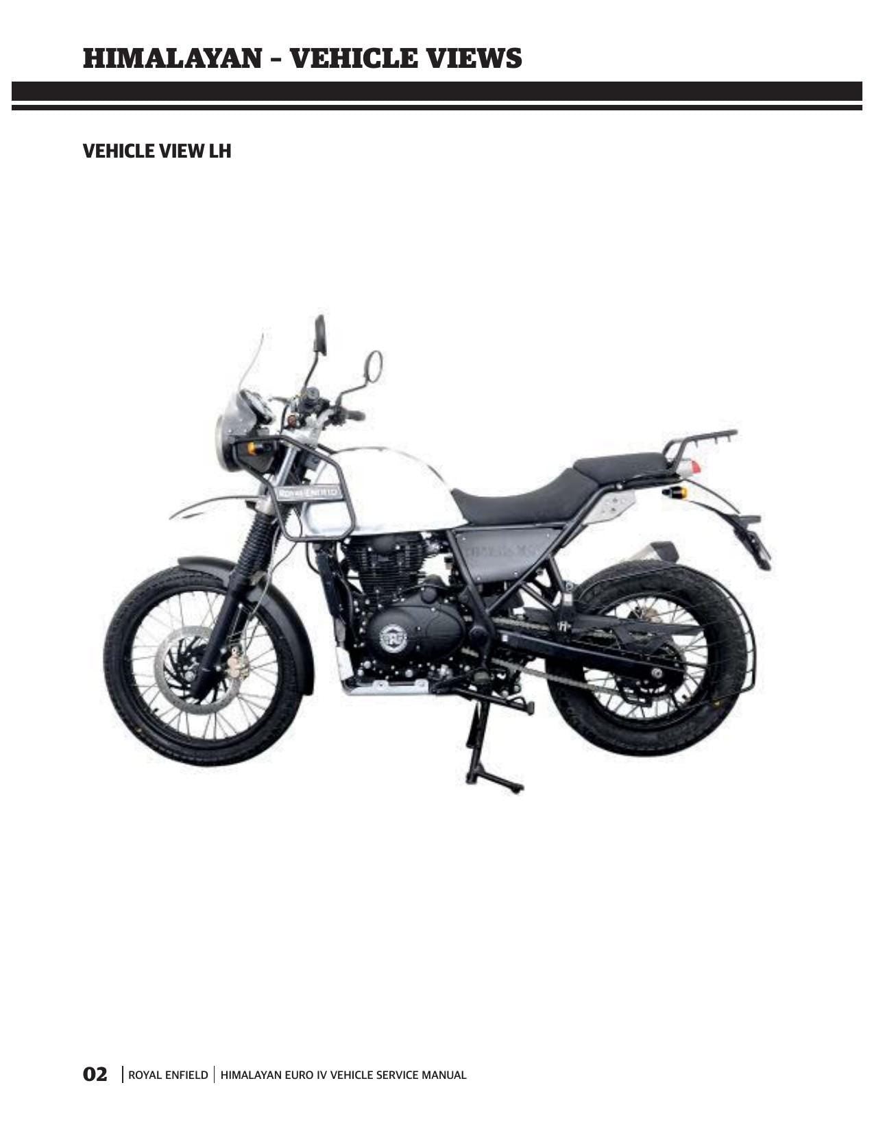 Royal Enfield Himalayan Euro IV Motorcycle Service Manual | 2017-2021 - sample page 5