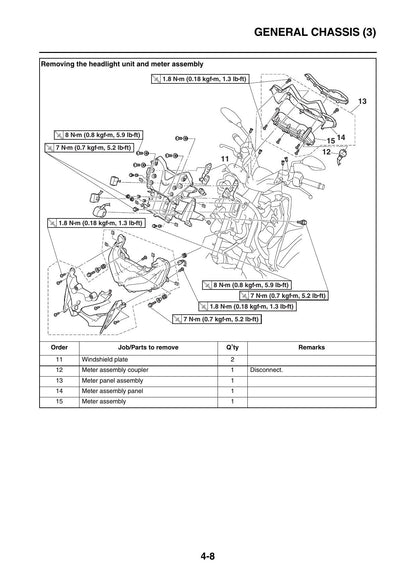 Yamaha X-MAX 300 MBK Evolis 300 Scooter Service Manual | 2017-2021 - sample page 2