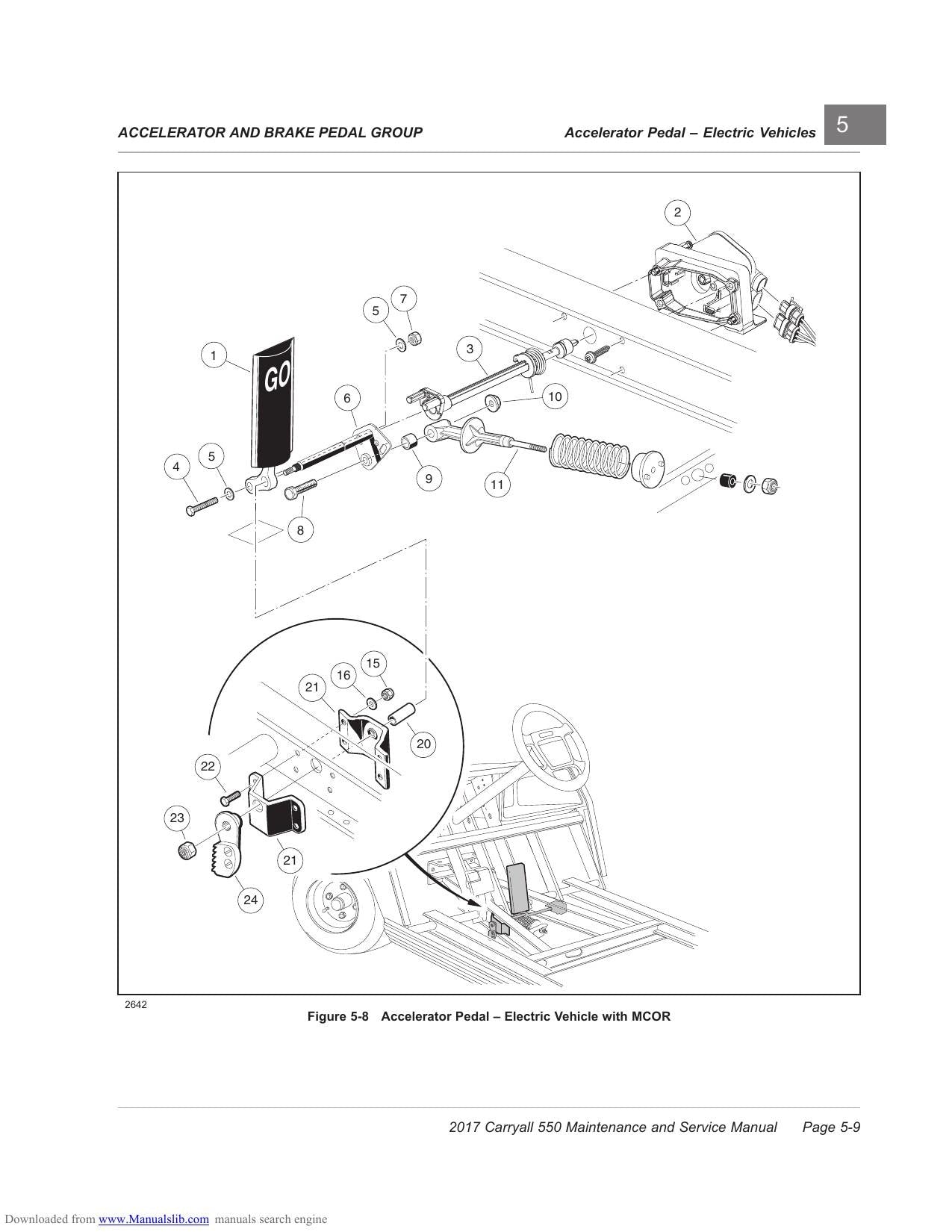 Club Car Carryall 550 Golf Cart Service Manual | 2017-2021 - sample page 2