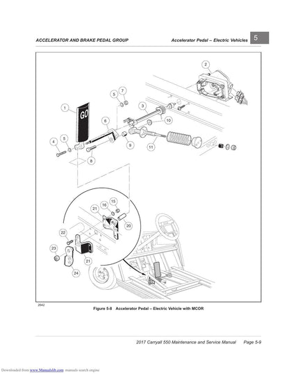 Club Car Carryall 550 Golf Cart Service Manual | 2017-2021 - sample page 2