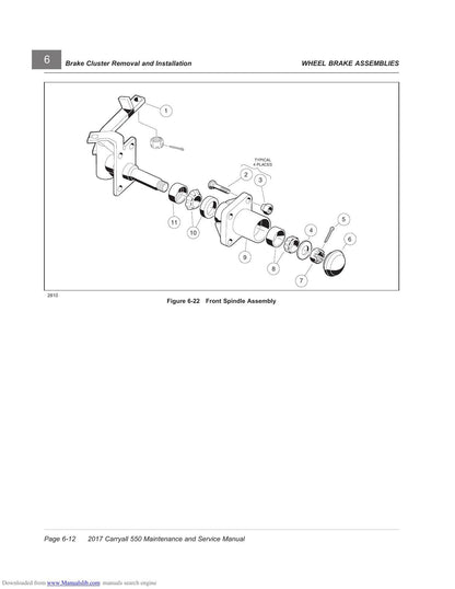 Club Car Carryall 550 Golf Cart Service Manual | 2017-2021 - sample page 3
