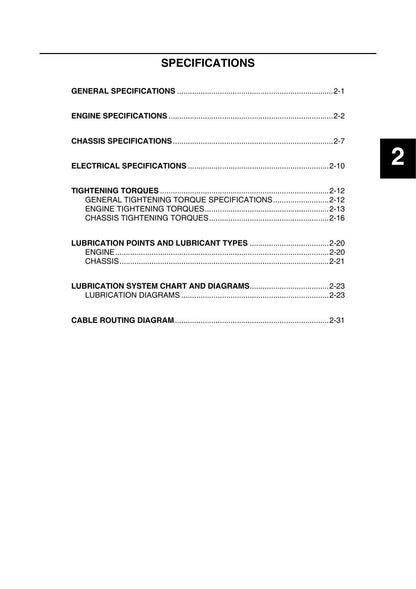 Yamaha WR250F WR250FH Motorcycle Service Manual | 2017-2021 - sample page 4