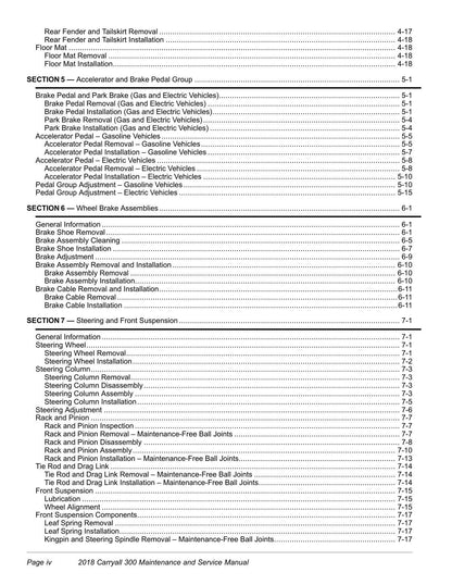 Club Car Carryall 300 Golf Cart Service Manual | 2018-2022 - sample page 7