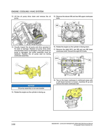 Polaris Ranger XP 900 1000 UTV Service Manual | 2018-2019 - sample page 3