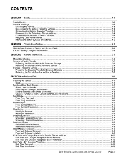 Club Car Onward Electric Gasoline Golf Cart Service Manual | 2018-2022 - sample page 3
