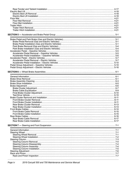 Club Car Carryall 500 700 Golf Cart Service Manual | 2019-2023 - sample page 7