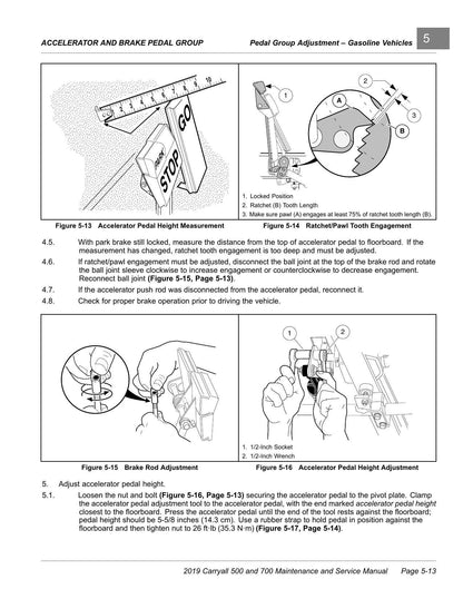Club Car Carryall 500 700 Golf Cart Service Manual | 2019-2023 - sample page 2